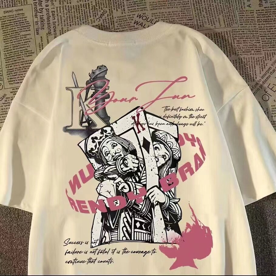 Streetwear Brand Italy - American-style retro hiphop streetwear vintage poker-print