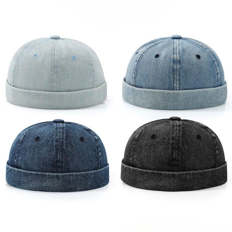 Streetwear Brand Beanie - Unisex Denim Beanie Hats Dome Melon