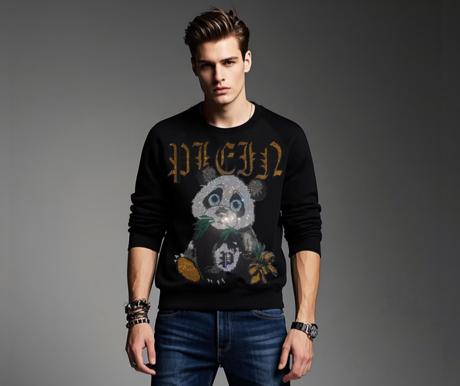 Streetwear Brand England - Rhinestone Men Fashion pullover brand Sweatshirt