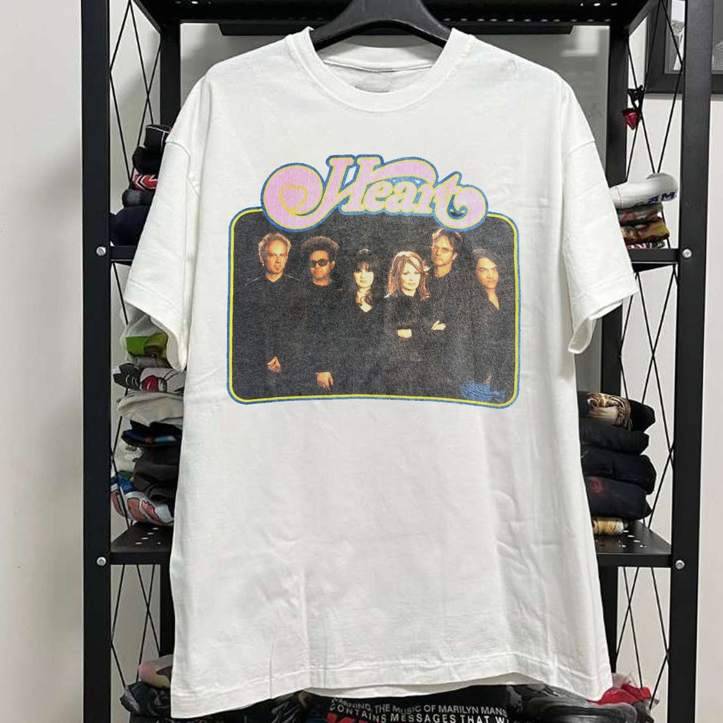 Heart Band Hard Rock Short-sle - Streetwear Brand Heart ulasan dan harga
