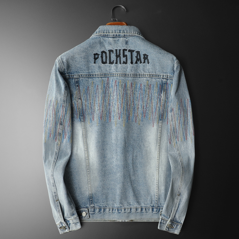 Brand Vintage Washed Denim Jac - Streetwear High End Brand ulasan dan harga
