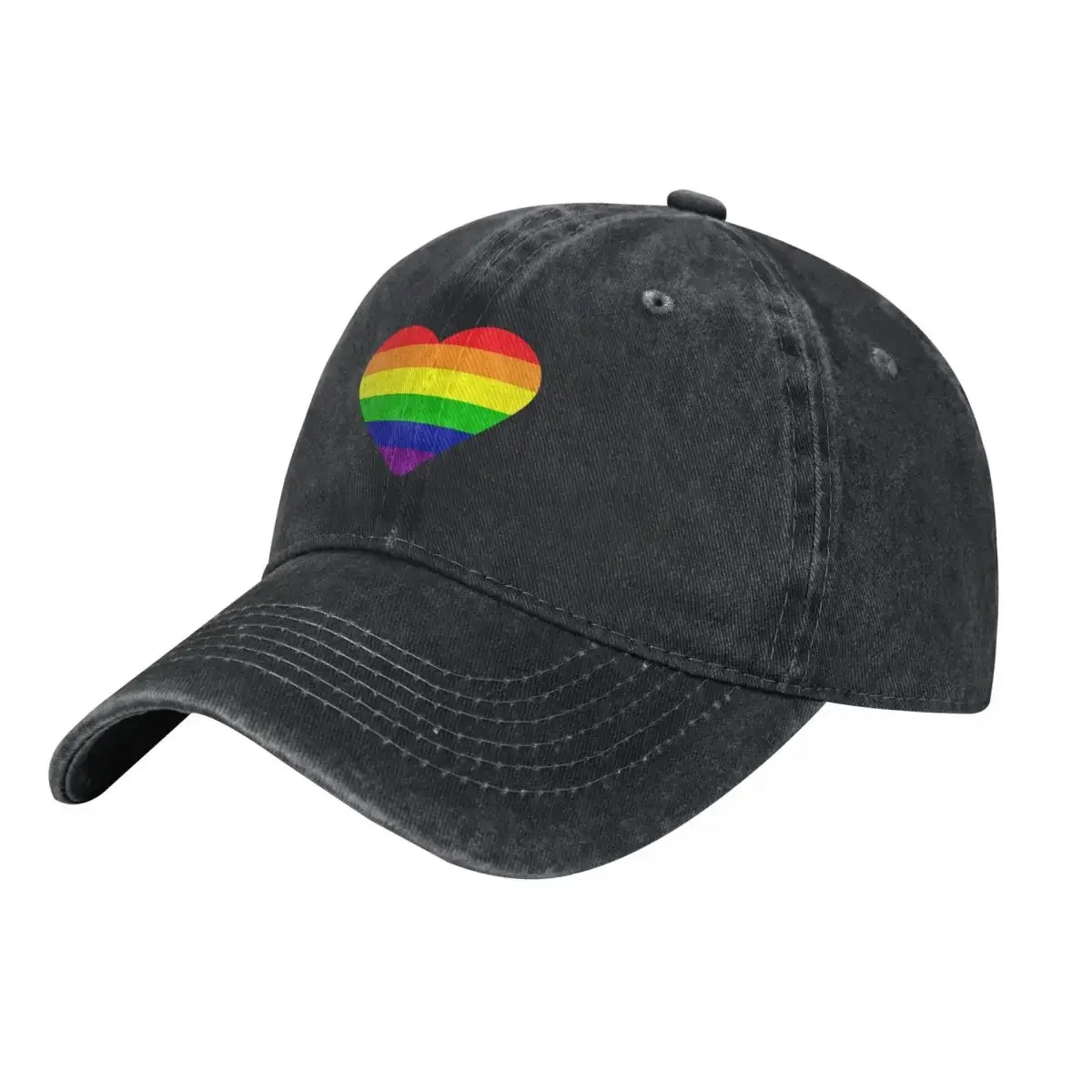 Pride Flag Heart Baseball Cap  - Streetwear Brand Heart ulasan dan harga