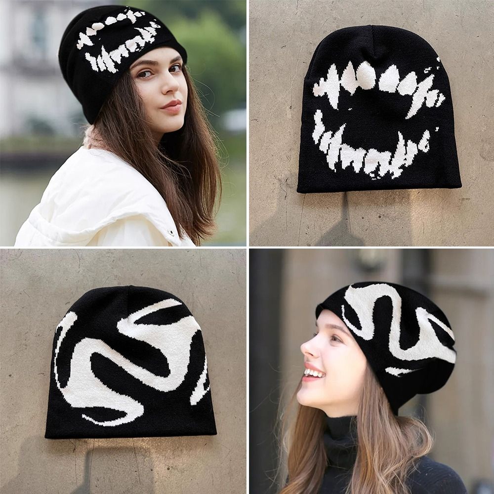 New Y2k Streetwear Women Hat W - Streetwear Brand Beanie ulasan dan harga