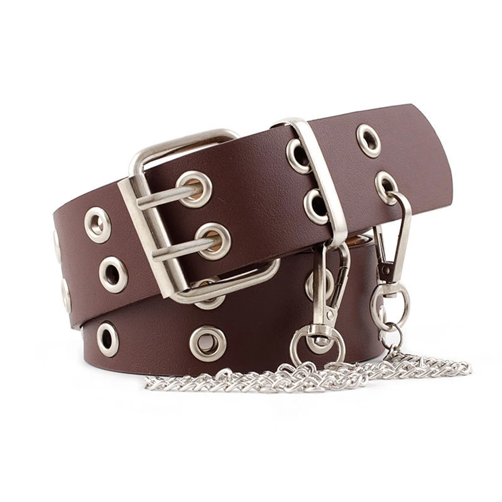 New Design Punk Rock Leather B - Streetwear Brand Belts ulasan dan harga