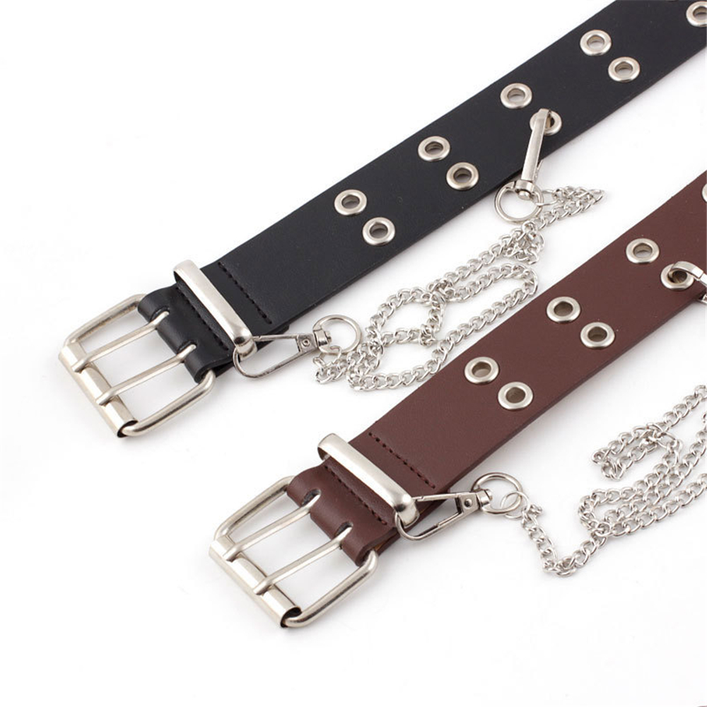 New Design Punk Rock Leather B - Streetwear Brand Belts ulasan dan harga