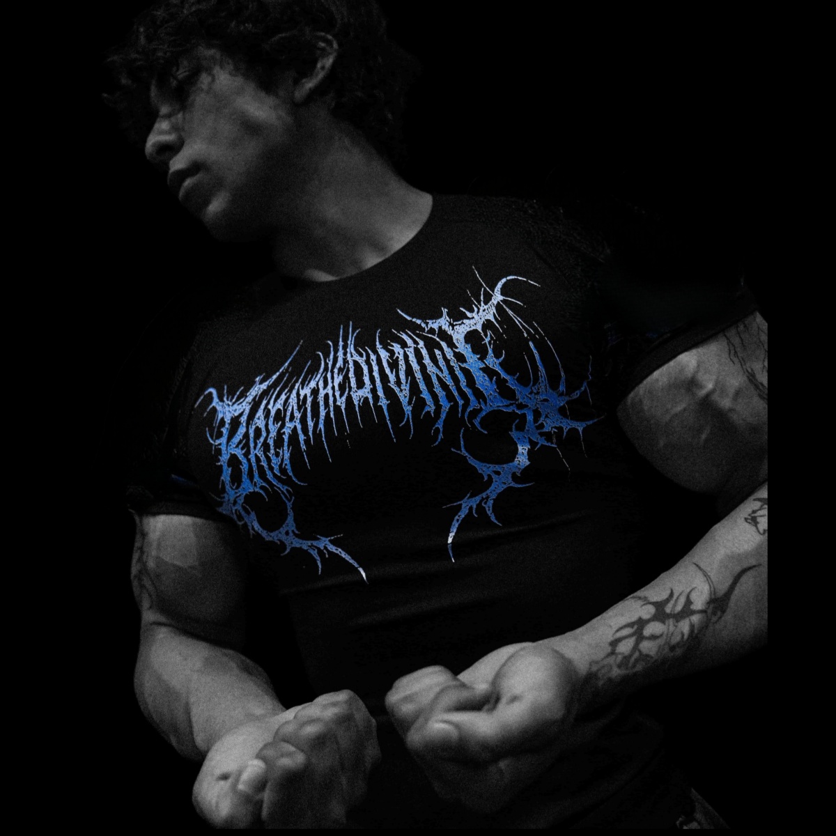 Blue Font Gym Knight Dark Wind - Streetwear Brand Font ulasan dan harga