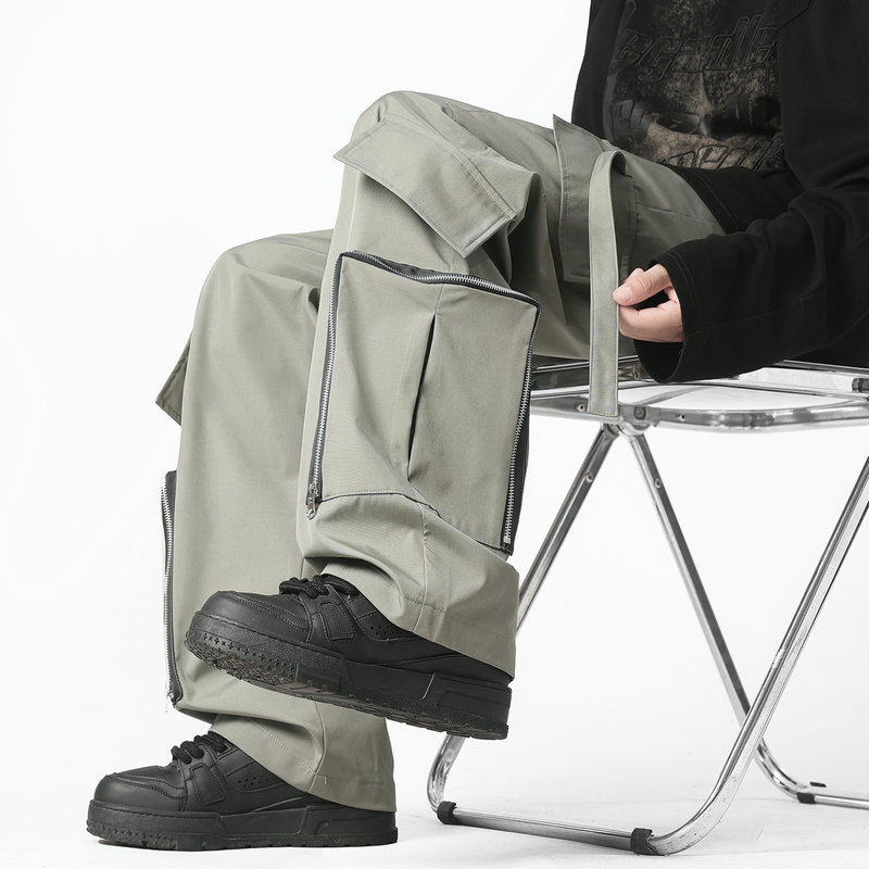 Fashion Men Cargo Pants Loose  - Brand Of Streetwear ulasan dan harga