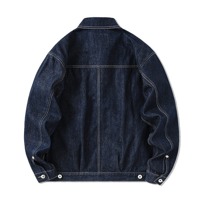 Tide Brand Dark Blue Denim Jac - Brand Of Streetwear ulasan dan harga