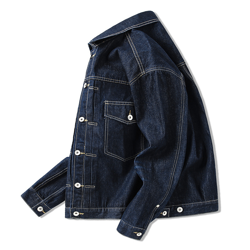Tide Brand Dark Blue Denim Jac - Brand Of Streetwear ulasan dan harga
