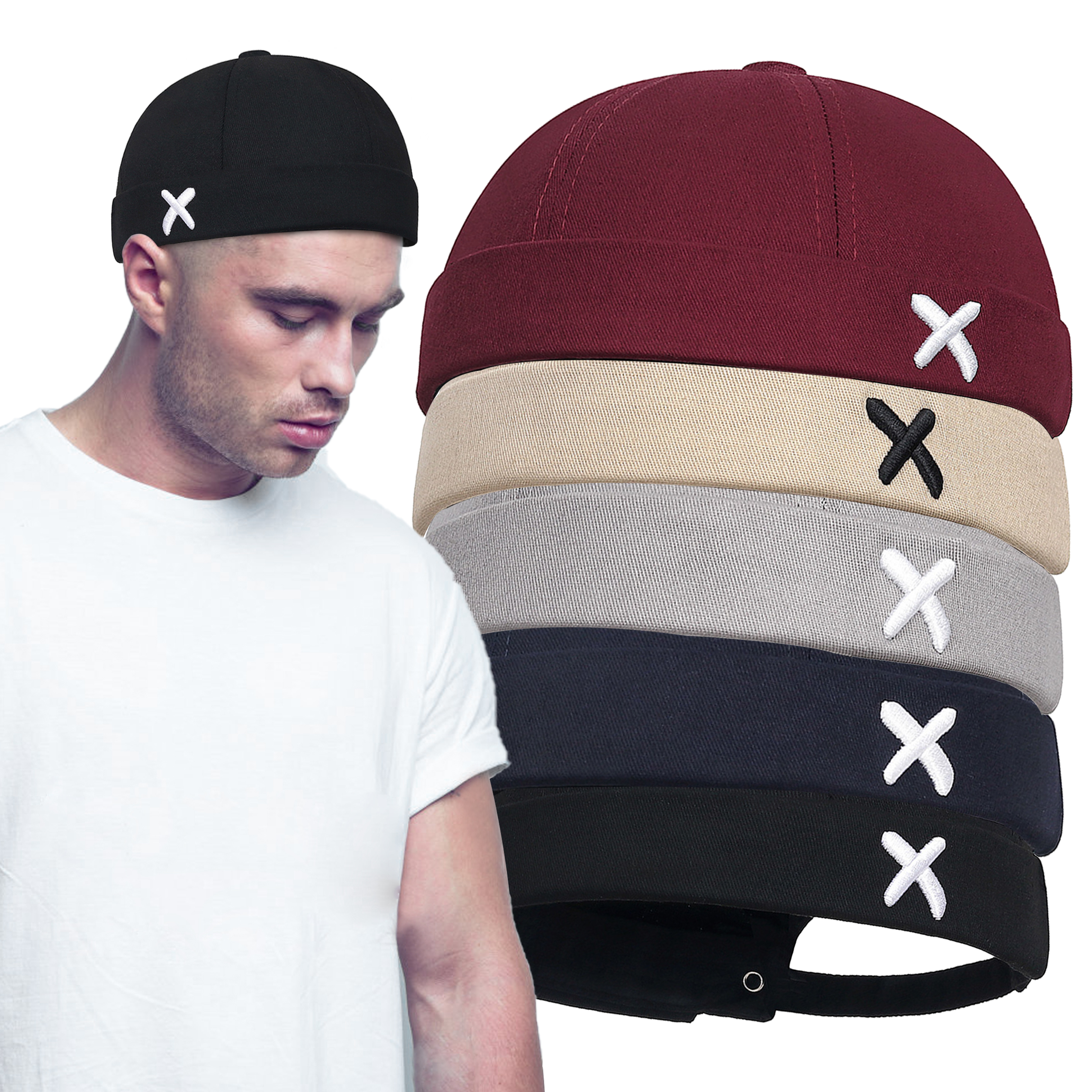 Men Hip Hop Hats Vintage Beani - Streetwear Brand Beanie ulasan dan harga
