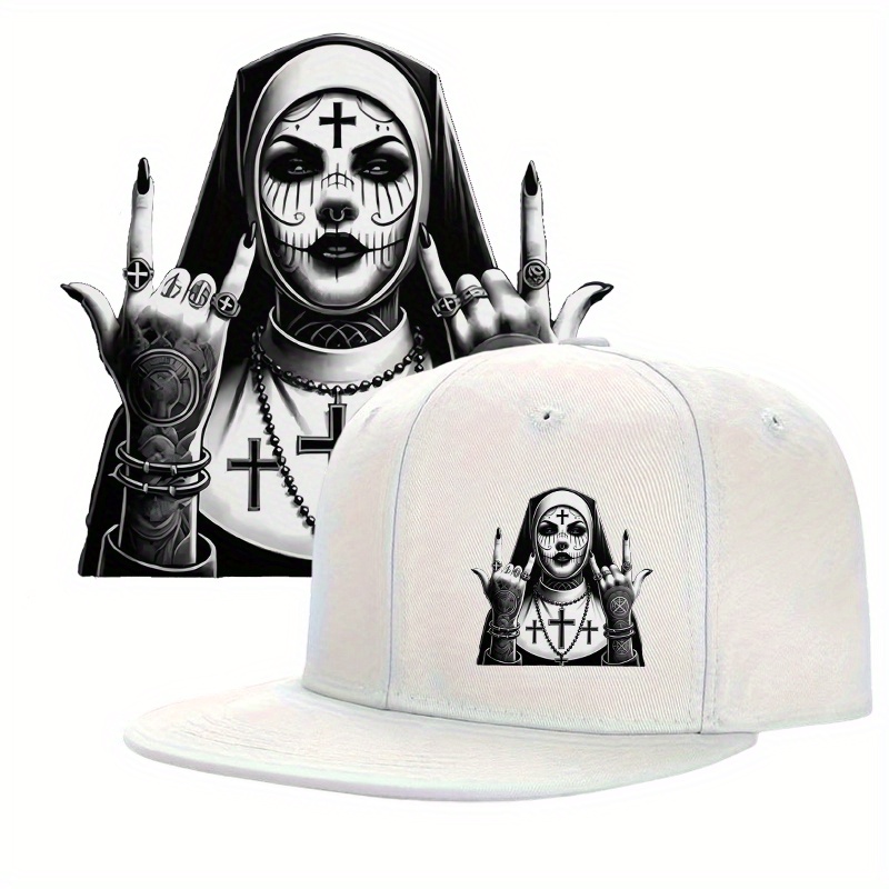 Halloween Nun Print Design Tre - Streetwear Brand Beanie ulasan dan harga