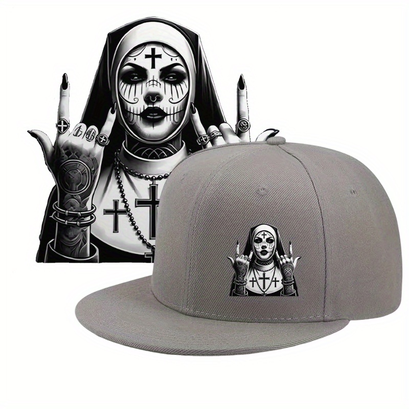 Halloween Nun Print Design Tre - Streetwear Brand Beanie ulasan dan harga
