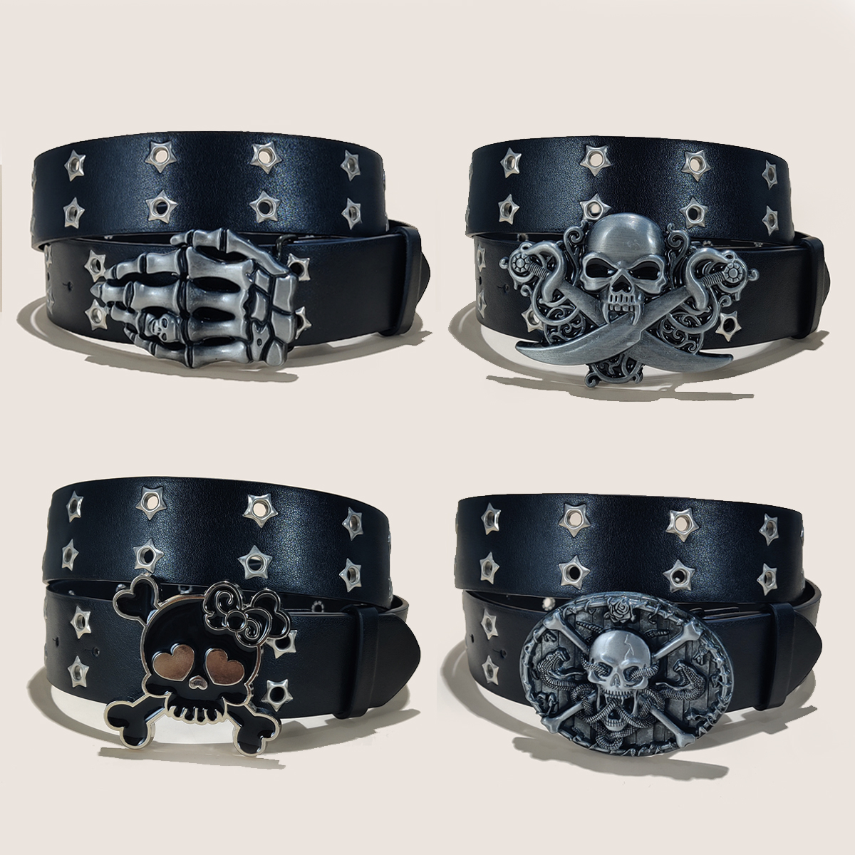 Gothic Men's Belts High-end Lu - Streetwear Brand Belts ulasan dan harga