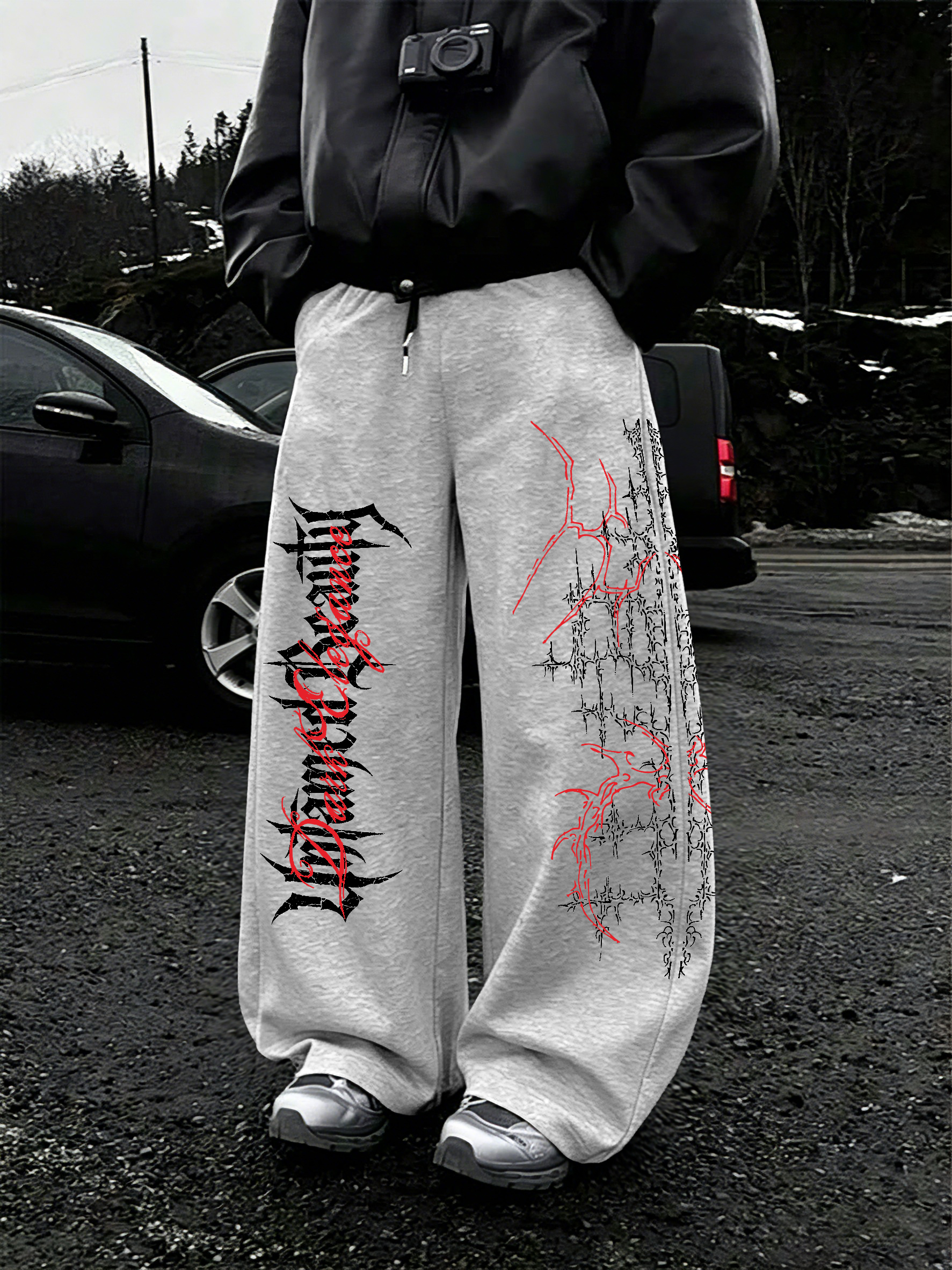 Men's Oversized Gothic Streetw - Streetwear Brand Font ulasan dan harga
