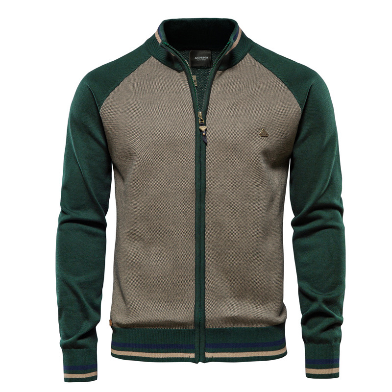 Spliced Cardigan Men Streetwea - Streetwear Brand England ulasan dan harga