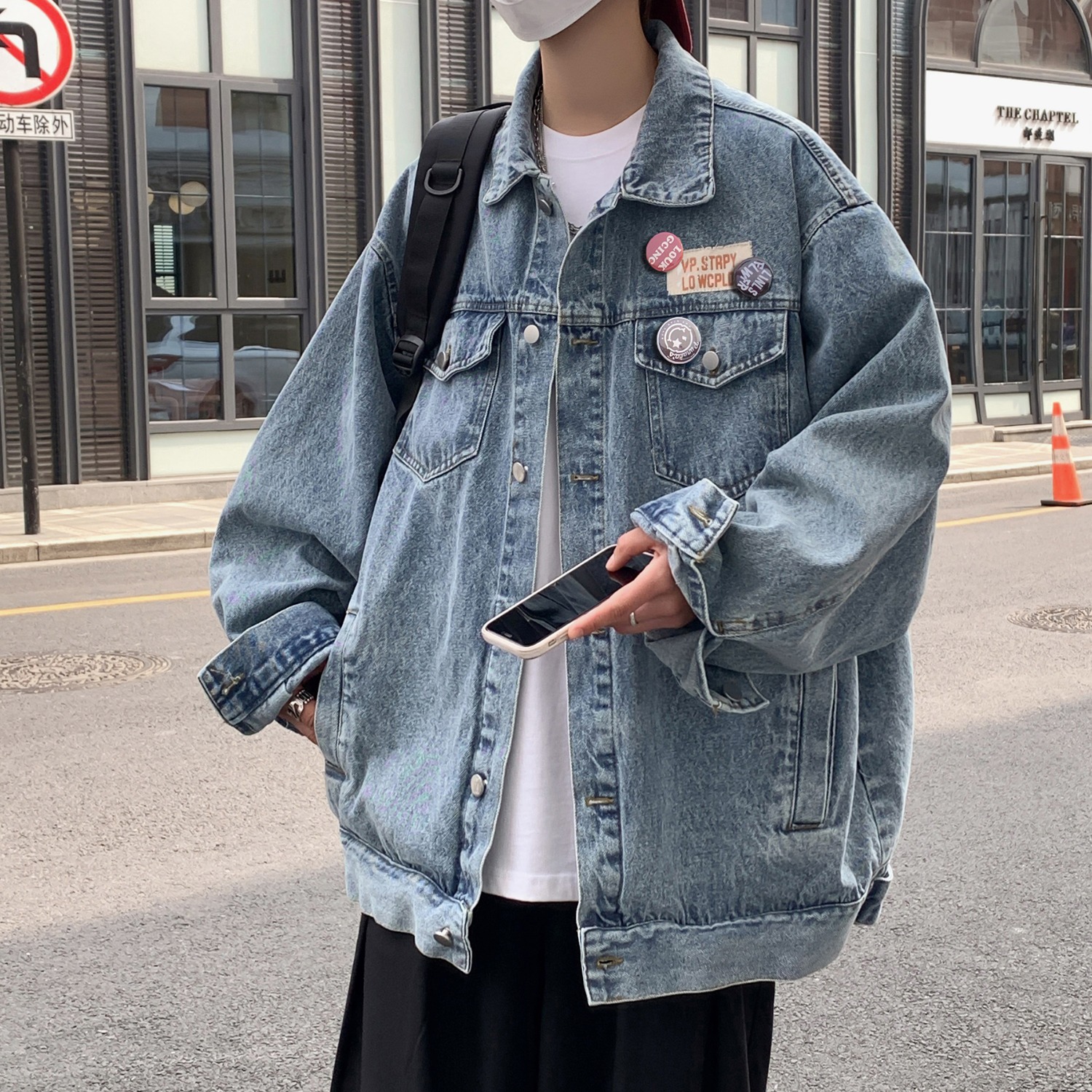 American style cool jacket den - Streetwear High End Brand ulasan dan harga