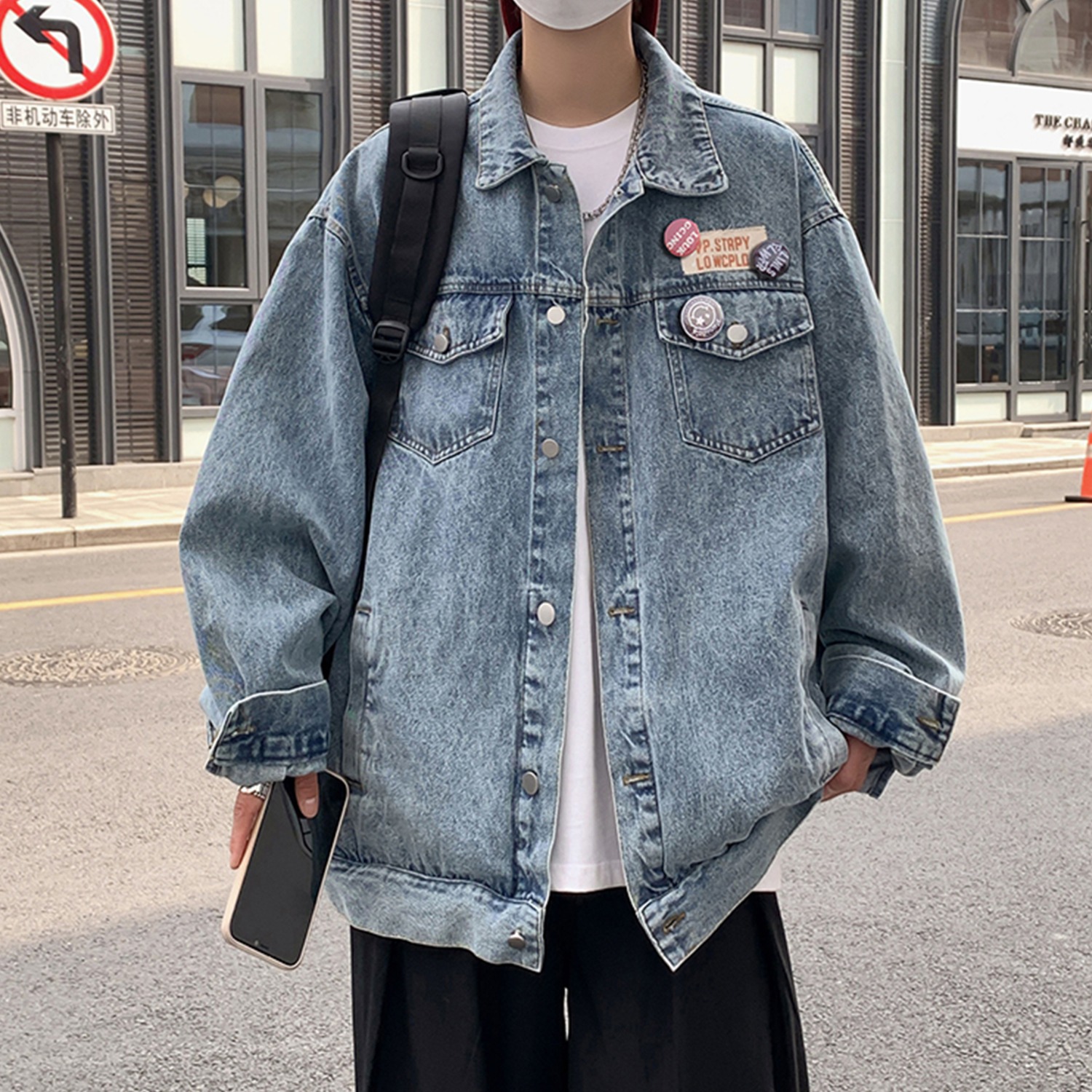 American style cool jacket den - Streetwear High End Brand ulasan dan harga