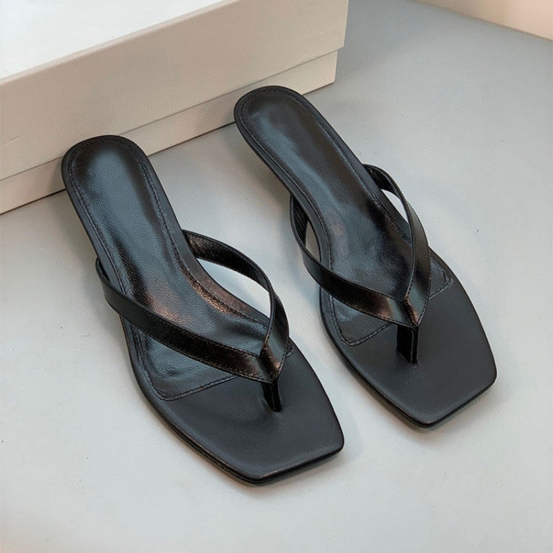Luxury Brand Leather Heeled Fl - Brand Of Streetwear ulasan dan harga