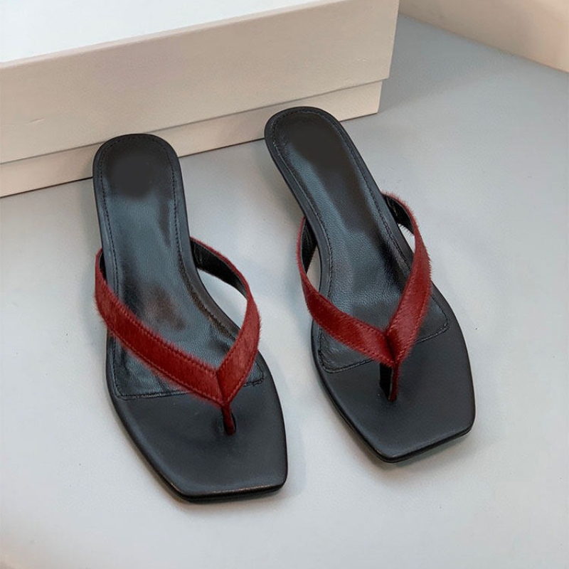 Luxury Brand Leather Heeled Fl - Brand Of Streetwear ulasan dan harga