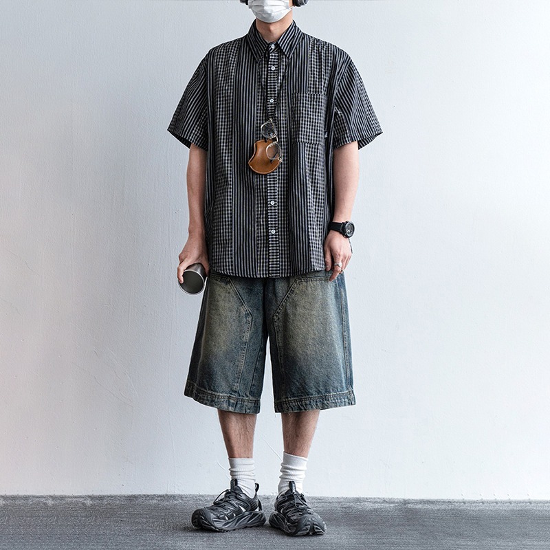 Heavyweight Washed Denim Short - Streetwear Brand England ulasan dan harga