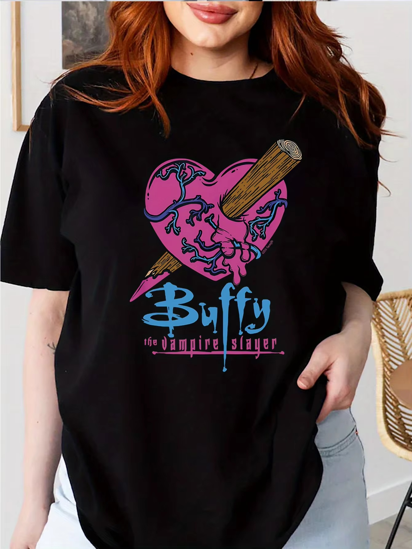 Leisure Fashion Short Sleeve T - Streetwear Brand Heart ulasan dan harga