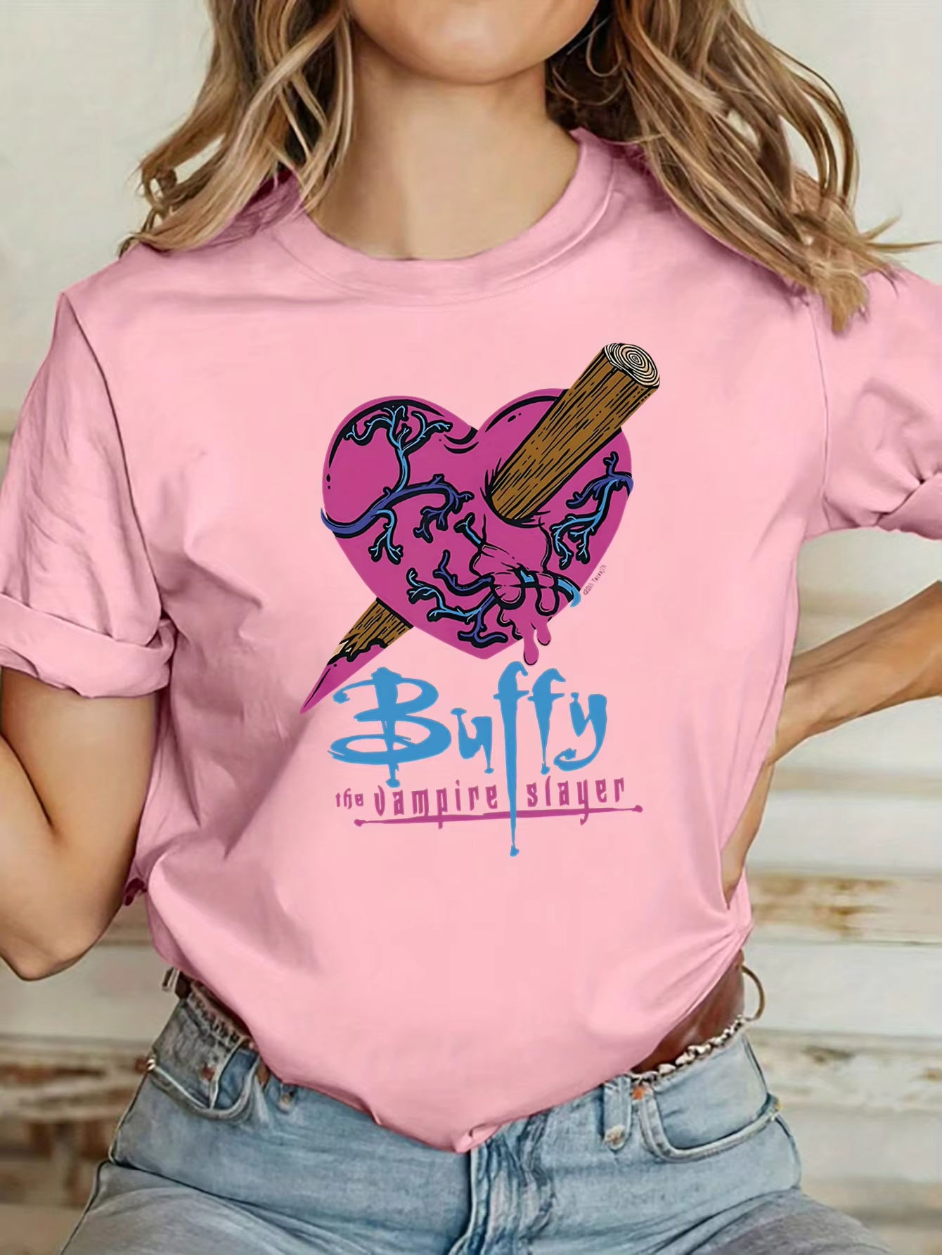Leisure Fashion Short Sleeve T - Streetwear Brand Heart ulasan dan harga