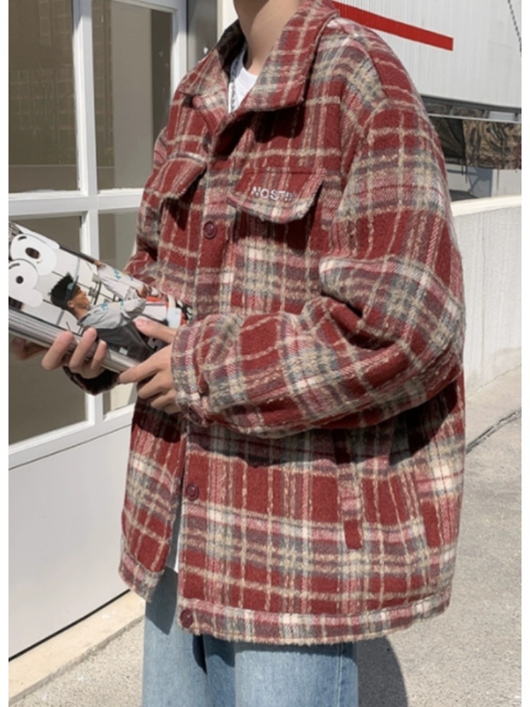 Men's Thick Shirts Jacket Autu - Streetwear Brand England ulasan dan harga